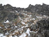 Následují položené trávy, sem tam ještě nějaký šutrák, celkem zívačka, prostě ideální cesta na rozlez.