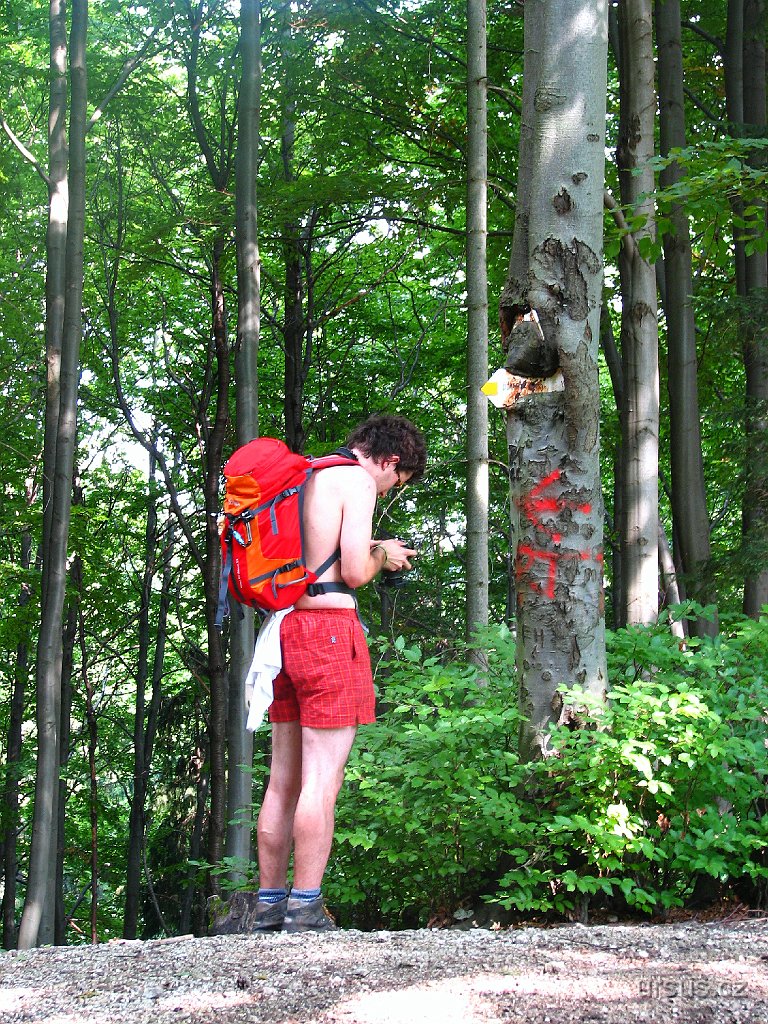 51.JPG - Michal v sedle Samostrel... Tak kam teď ? Mrkněte na další fotku, ať víte o co jde...