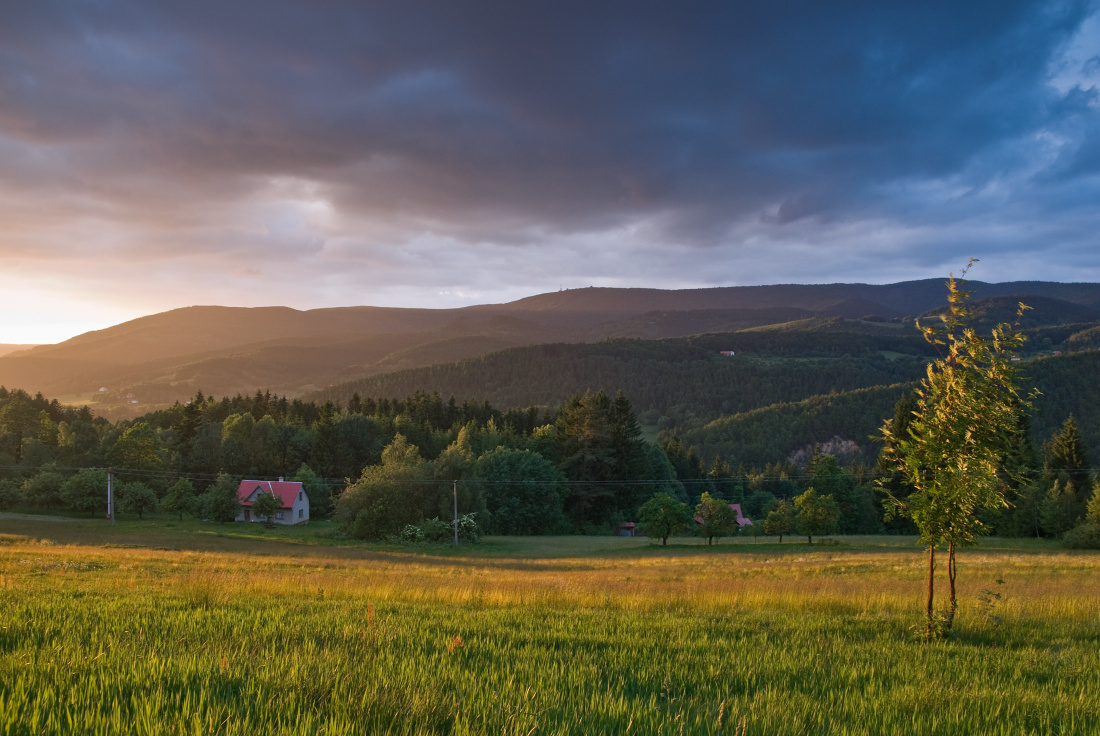 Západ Slunce z naší oblíbené Poskly
